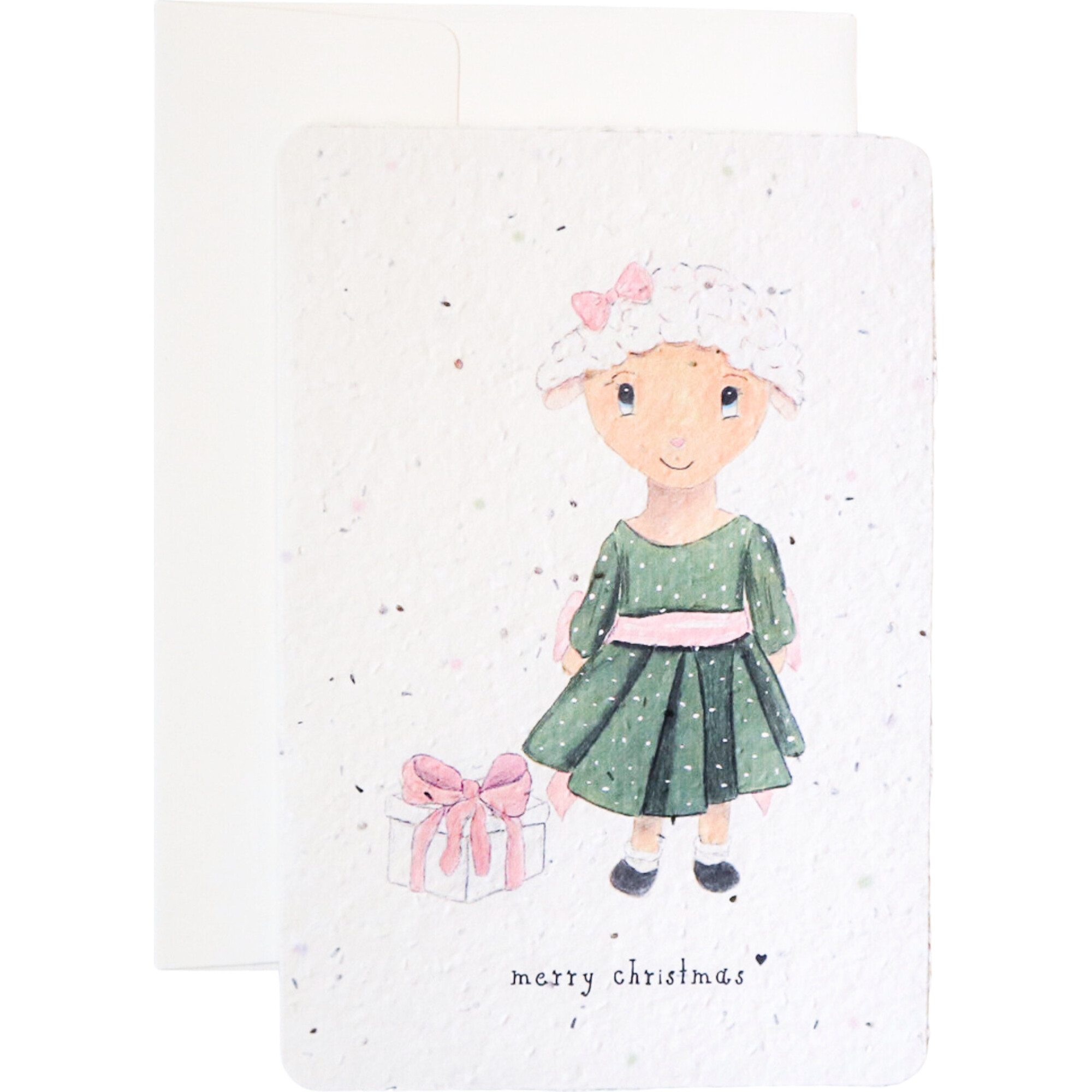 Plantable Merry Christmas Sheep with Gift Card - Paper Goods - 1