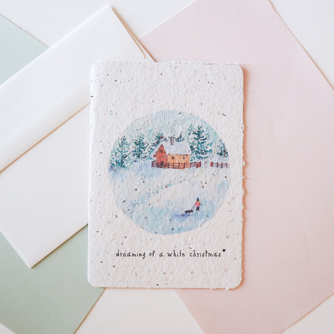 Plantable Dreaming of a White Christmas Card - Paper Goods - 2