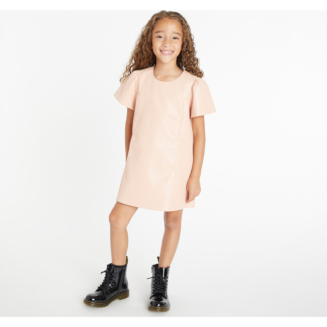 Mini Antonella Dress, Pale Peach - Dresses - 2