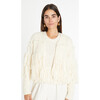 Women's Sola Knit Jacket, Cream - Sweaters - 2