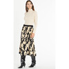 Women's Ripley Knit Skirt, Pebble/Black - Skirts - 2