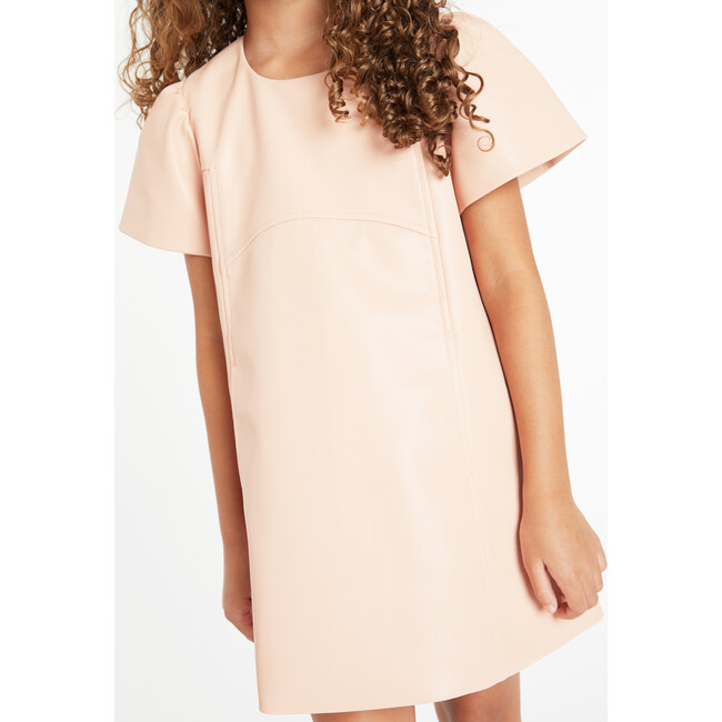 Mini Antonella Dress, Pale Peach - Dresses - 4