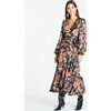 Women's Long Sleeve Blaire Dress, Dark Navy Multi - Dresses - 3