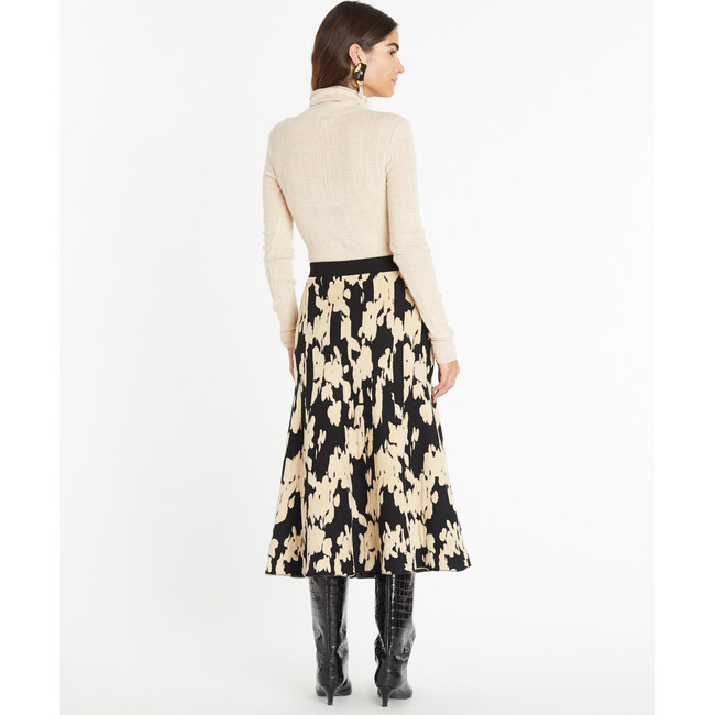 Women's Ripley Knit Skirt, Pebble/Black - Skirts - 3