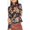 Women's Maura Top, Dark Navy Multi - Blouses - 3