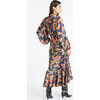 Women's Long Sleeve Blaire Dress, Dark Navy Multi - Dresses - 4