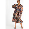 Women's Long Sleeve Blaire Dress, Dark Navy Multi - Dresses - 5