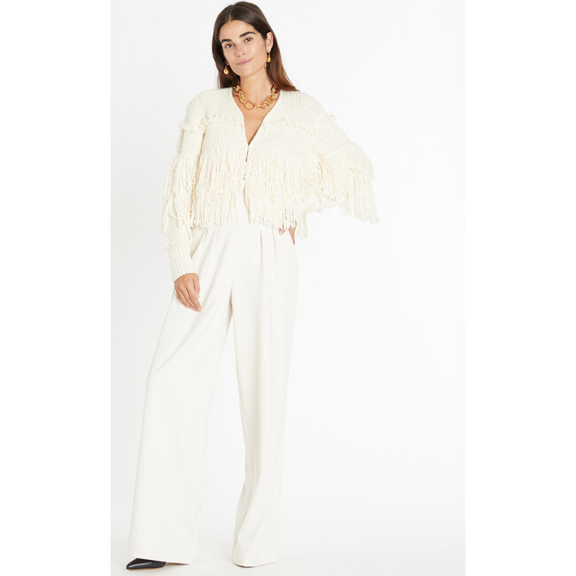 Women's Sola Knit Jacket, Cream - Sweaters - 5