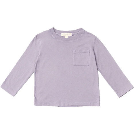 Classic Long Sleeve Pocket Tee, Lavender