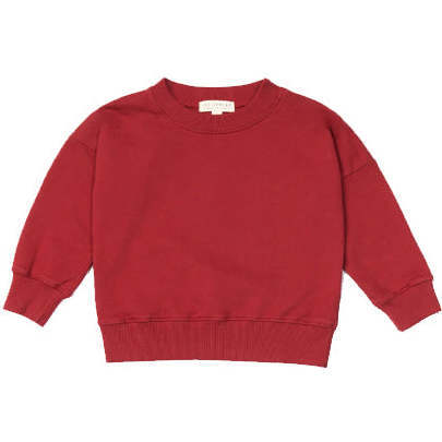 Everyday Sweatshirt, Red Dahlia