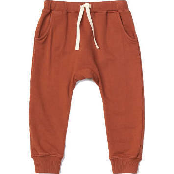 Classic Slim Sweatpants Rust Les Gamins Pants Maisonette