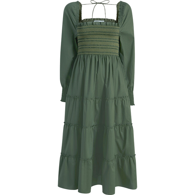 The Naomi Nap Dress, Leaf Green Cotton