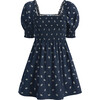 The Athena Nap Dress, Navy Autumn Paisley Jacquard - Dresses - 1 - thumbnail