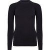 Women's Johnson Seamless Top, Black - T-Shirts - 1 - thumbnail