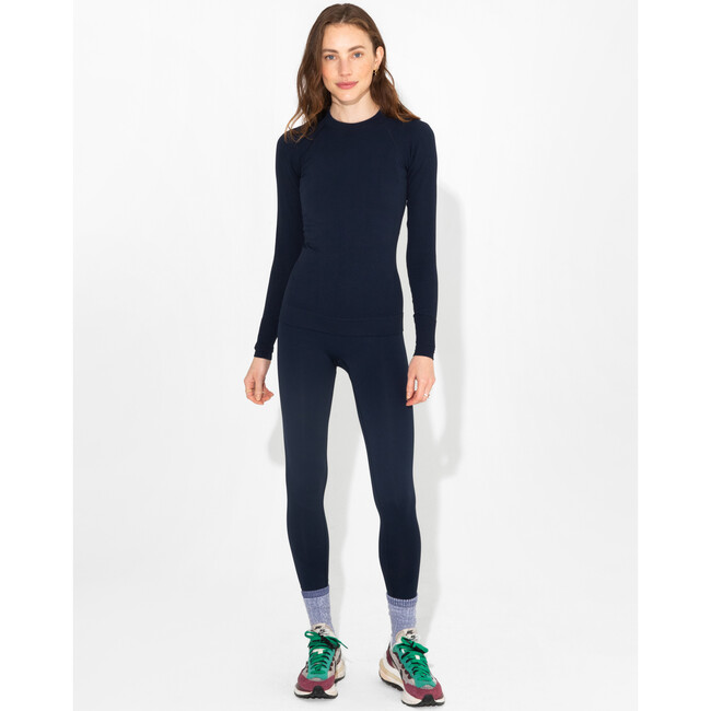 Women's Johnson Seamless Top, Navy - T-Shirts - 2