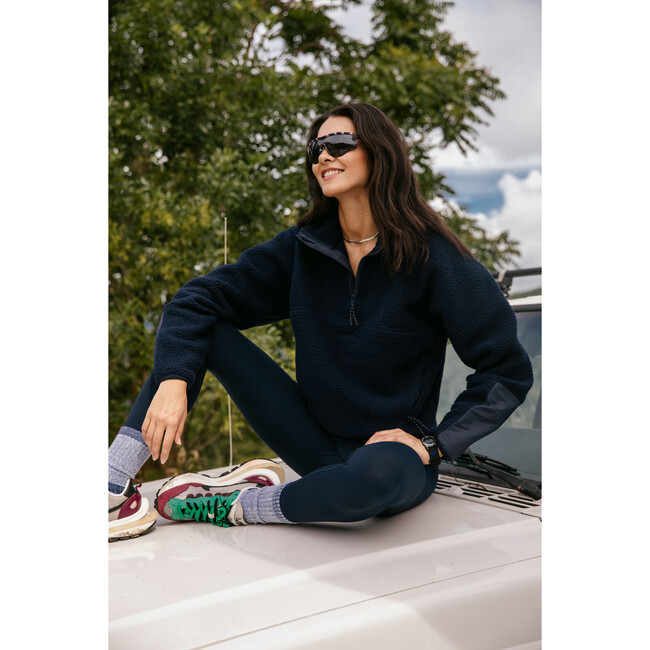 Women's Pieper Fleece Jacket, Navy - Jackets - 2