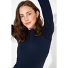 Women's Johnson Seamless Top, Navy - T-Shirts - 5