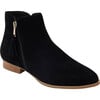 Women's Reid Suede Tassel Bootie, Black - Booties - 1 - thumbnail