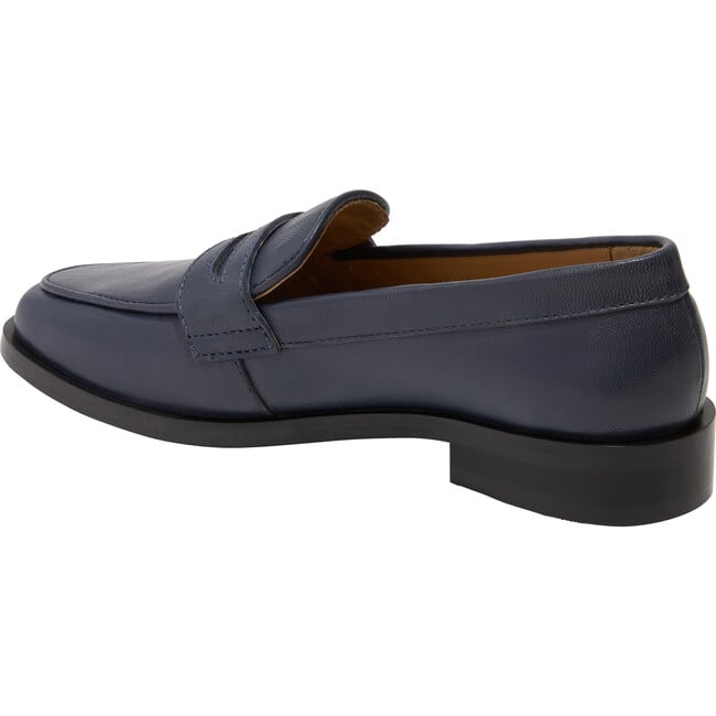 Girls Hope Leather Loafer, Midnight - Loafers - 2