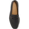 Girls Hope Leather Loafer, Black - Loafers - 3