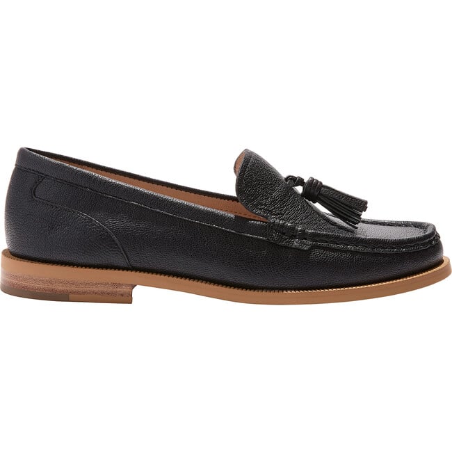 Women's Hunley Leather Tassel Loafer, Black - Loafers - 2