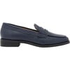 Girls Hope Leather Loafer, Midnight - Loafers - 5