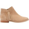 Girls Claire Suede Tassel Bootie, Oak - Booties - 5