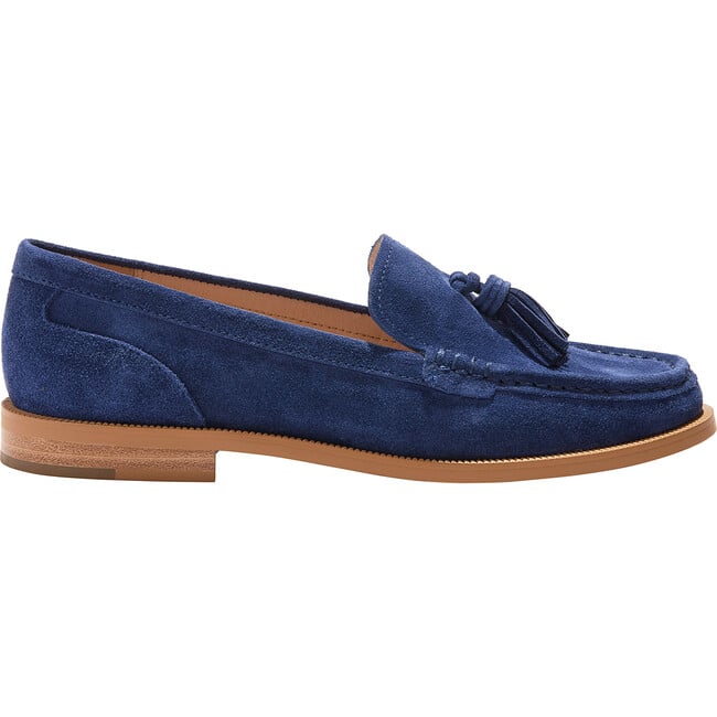 Women's Hunley Suede Tassel Loafer, Midnight - Loafers - 5