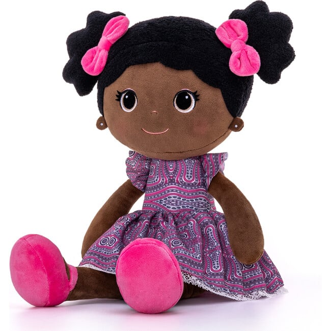 Mabel Doll Ankara, Pink - Soft Dolls - 2