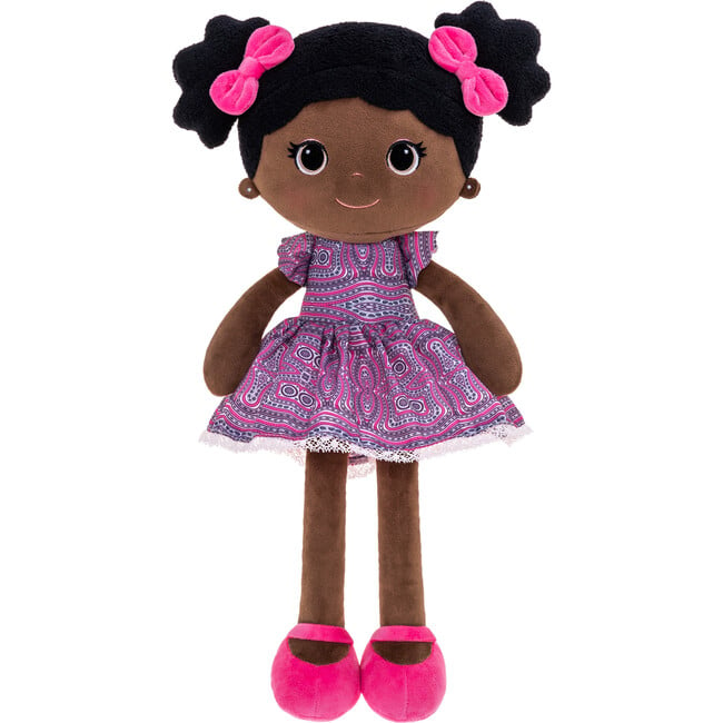 Mabel Doll Ankara, Pink - Soft Dolls - 4