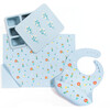 Silicone Bento Box Bundle, Wildflower Chambray Blue - Food Storage - 1 - thumbnail