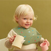 Silicone Bib and Foldable Placemat Set, Camper Sage Green - Bibs - 6