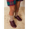 Tartan Short Pocket Front Dungarees, Red - Overalls - 2