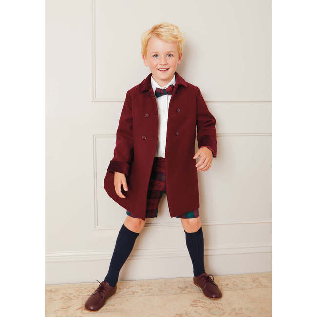 Tailored Tartan Shorts, Red - Shorts - 2