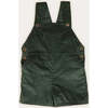 Corduroy Short Dungarees, Green - Overalls - 1 - thumbnail