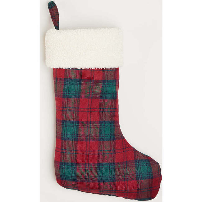 Tartan Christmas Stocking, Red - Stockings - 2