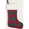 Tartan Christmas Stocking, Red - Stockings - 2