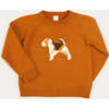 Dog Intarsia Jumper, Tan - Sweaters - 1 - thumbnail