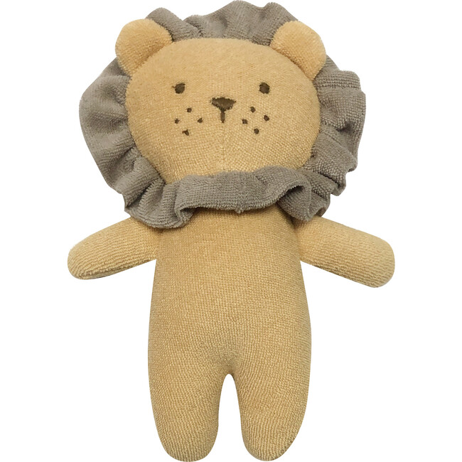 Leo Lion Terry Cloth Rattle Toy, Multicolors