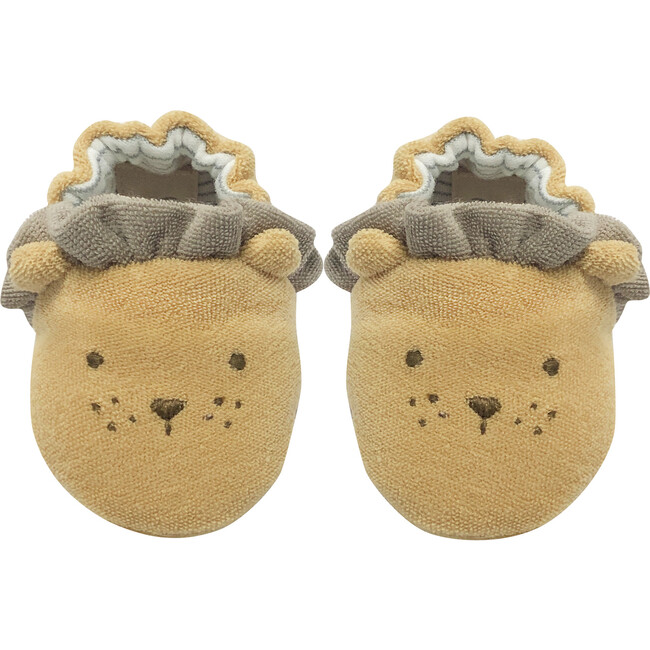 Leo Lion Terry Cloth Booties, Multicolors