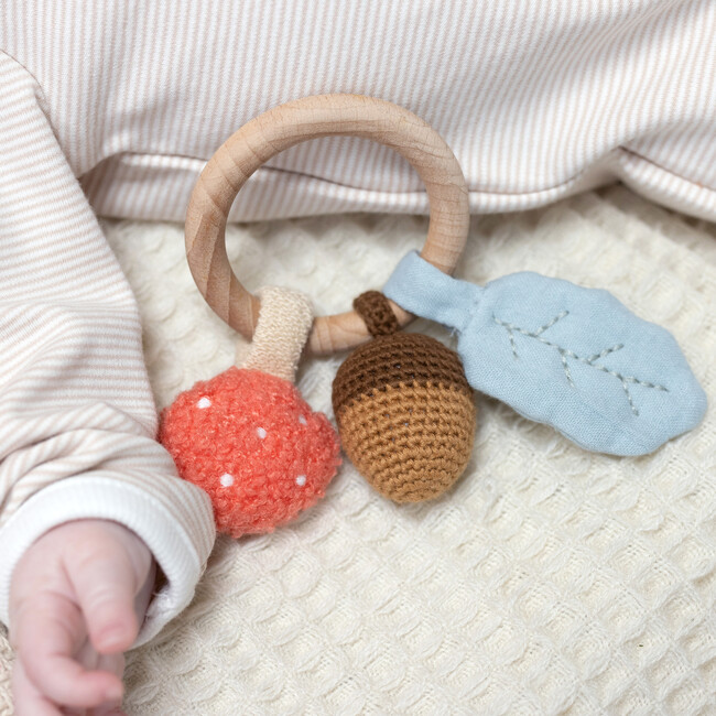 In The Wood Activity Ring Rattle, Multicolors - Rattles - 2