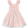 Embroidered Rainbow Ballet Dress, Pink - Dresses - 1 - thumbnail