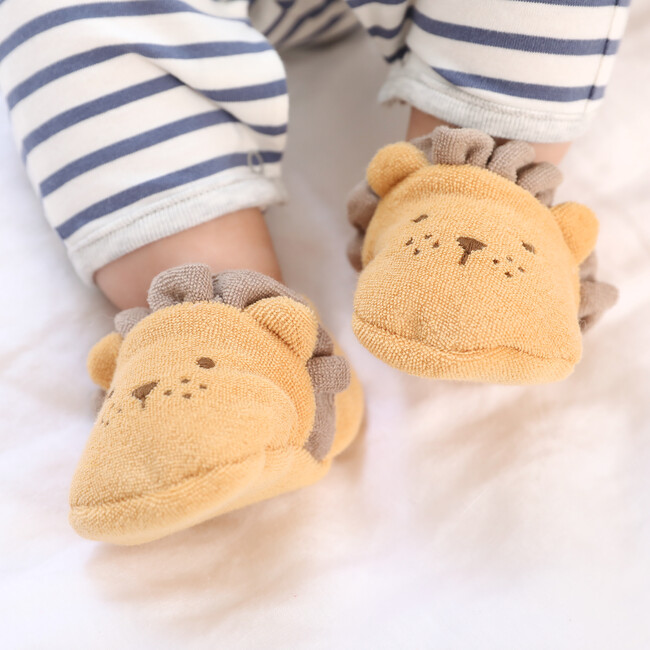 Leo Lion Terry Cloth Booties, Multicolors - Booties - 2