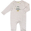 Crochet Owl Stripe Babygro, Multicolors - Rompers - 1 - thumbnail