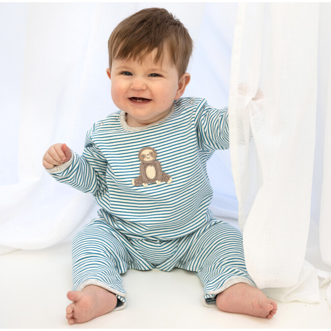 Crochet Samuel Sloth Babygro, Multicolors - Rompers - 2
