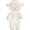 Crochet Layla Lamb Rattle Toy, Multicolors - Rattles - 1 - thumbnail