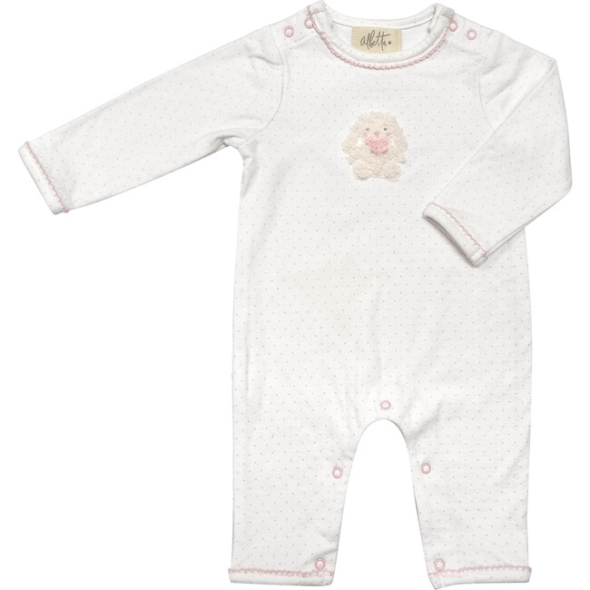 Applique Lullaby Bunny Babygro, Multicolors