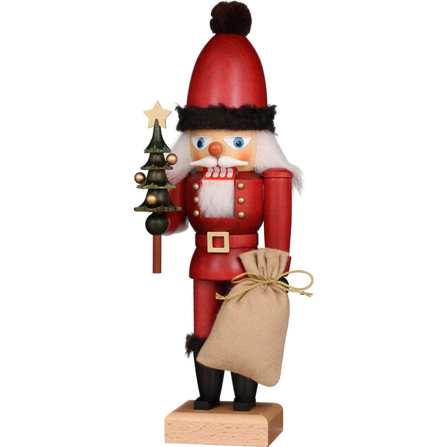 Santa with Tree and Sack Nutcracker