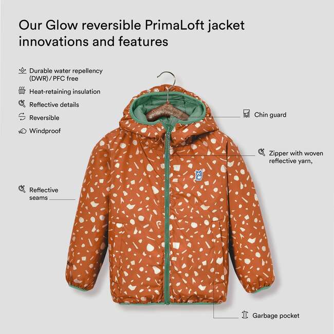 Underground Glow Reversible Primaloft Jacket, Northern Lights And Almond - Parkas - 3