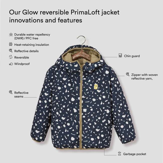 Underground Glow Reversible Primaloft Jacket, Gold And True Navy - Parkas - 3